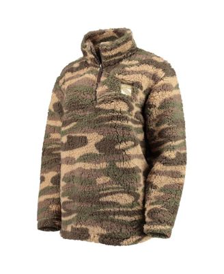 Women's Camo New York Rangers Sherpa Quarter-Zip Jacket