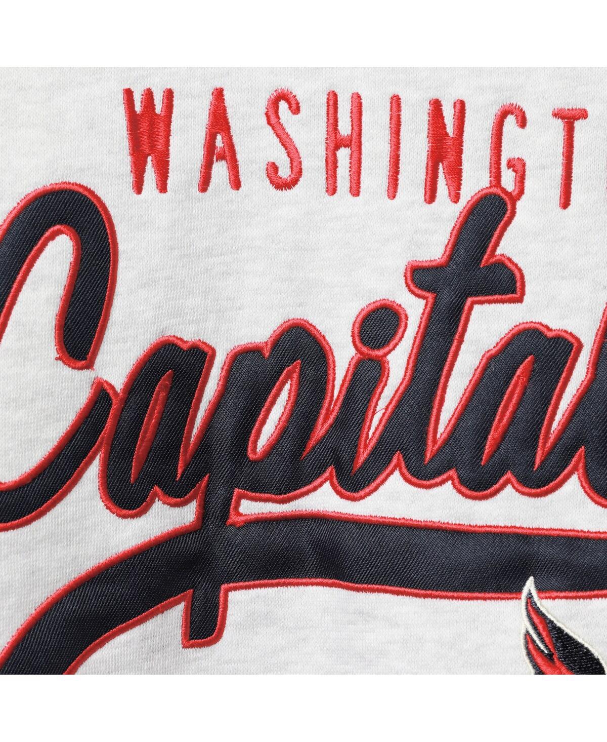 Shop Outerstuff Big Boys Heathered Gray Washington Capitals Legends Pullover Sweatshirt