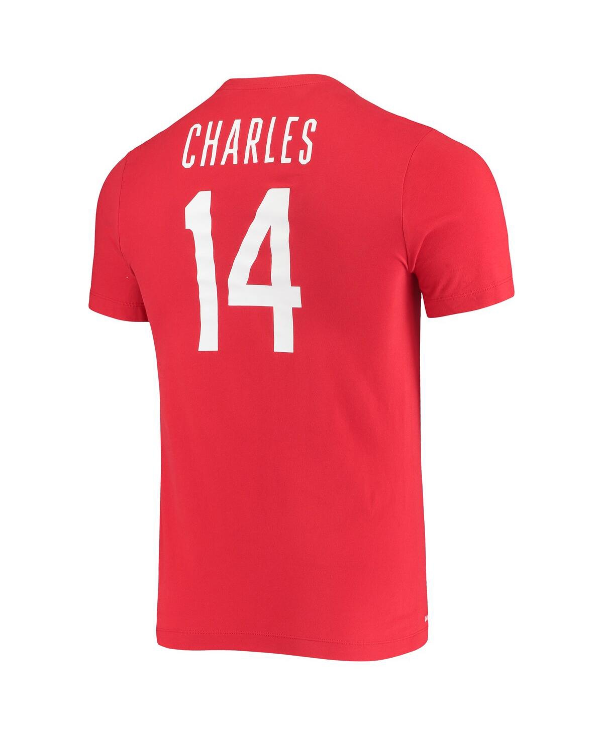 Shop Nike Women's  Tina Charles Usa Basketball Red Name And Number Performance T-shirt