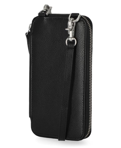 Женский кошелёк Timberland RFID Leather Phone Crossbody Wallet Bag, цвет: Чёрный