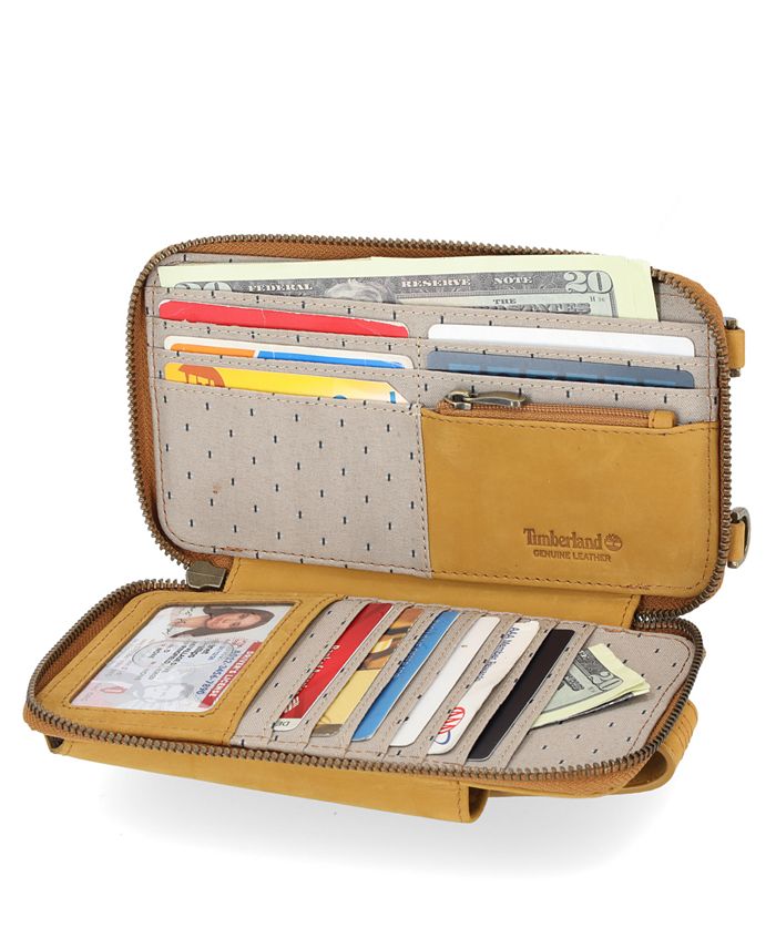 Timberland RFID Leather Phone Crossbody Wallet Bag Macy's