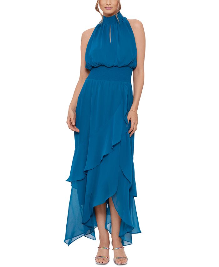Tiered deals chiffon gown