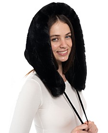 Women's Faux Fur Hood Hat, Created for Macy's