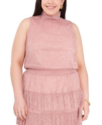 MSK Plus Size Sleeveless Smocked Waist Dress