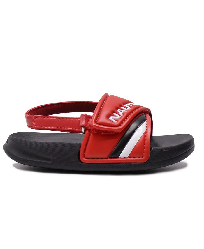 Nautica Toddler Boys Atsee Slide Sandals with Ankle Strap - Macy's