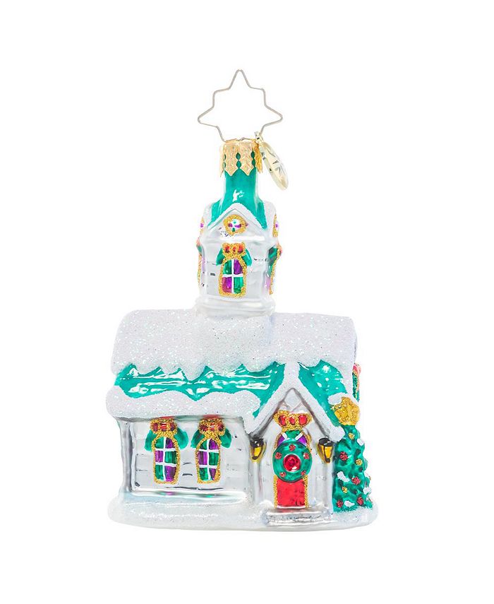 Christopher Radko Boughs of Holly Chapel Gem Glass Ornaments Macy's