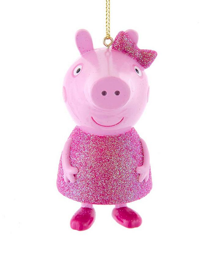 Kurt Adler Peppa Pig In Glitter Dress Ornament - Macy's