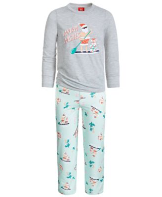 Photo 1 of SIZE 4-5 Matching Kid's Tropical Santa Mix It Family Pajama Set, 