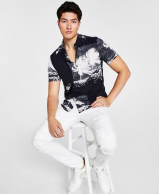GUESS - Men's Hurricane Palm Shirt