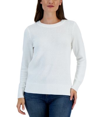 Women's Cotton Zigzag Sweater, Created for Macy's