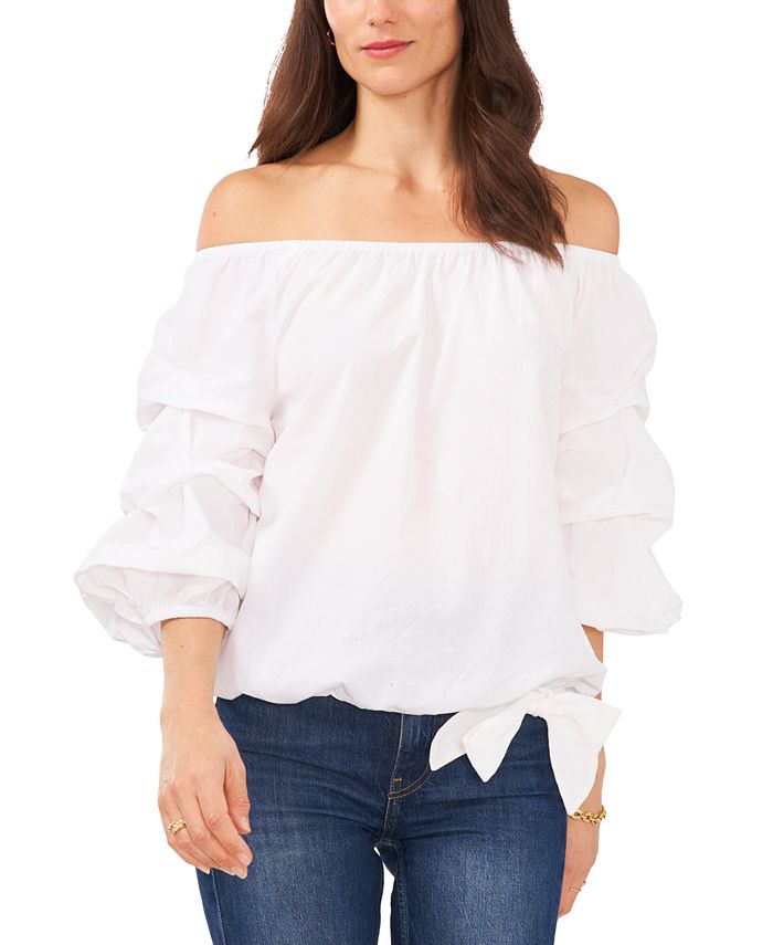 Vince camuto bubble sleeve top sales