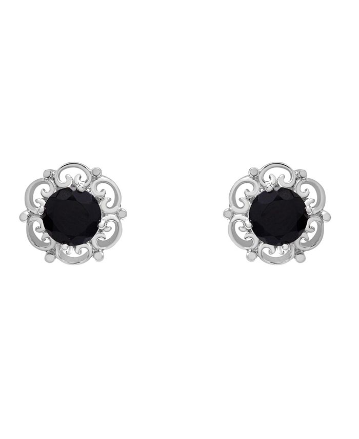 Macy's black sales onyx earrings