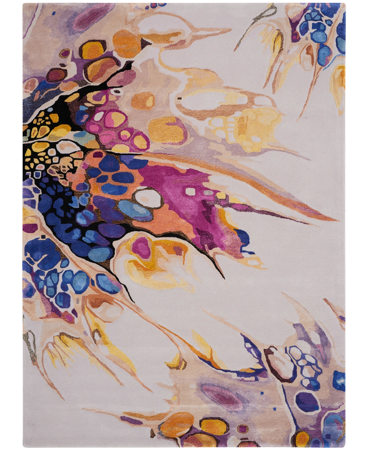 Nourison Home Prismatic PRS20 5'6in x 7'5in Area Rug - Gray, Lilac