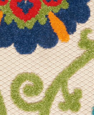 Aloha ALH19 5'3" x 5'3" Round Outdoor Area Rug