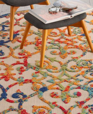 Aloha ALH21 7'10" x 7'10" Round Outdoor Area Rug