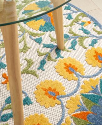 Aloha ALH22 5'3" x 5'3" Round Outdoor Area Rug