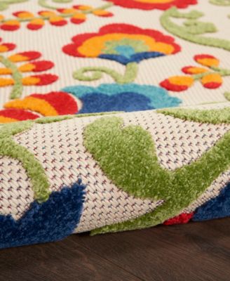 Aloha ALH17 7'10" x 7'10" Round Outdoor Area Rug