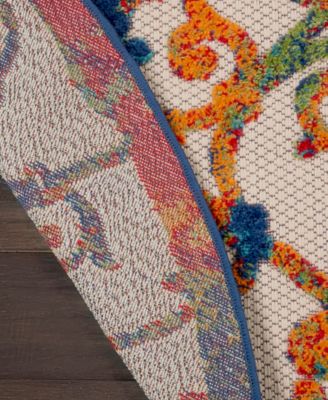 Aloha ALH21 5'3" x 5'3" Round Outdoor Area Rug