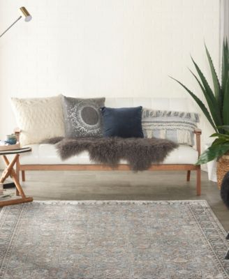 Nourison Home Starry Nights Stn10 Area Rug In Gray,navy