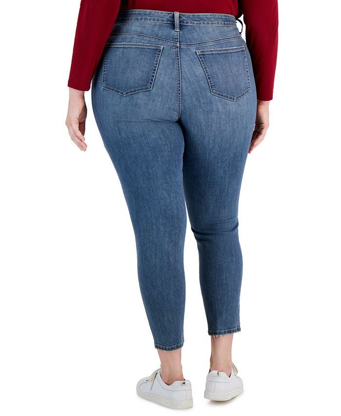 Style & Co Plus Size Mid Rise Skinny Jeans, Created for Macy's & Reviews Jeans Plus Sizes