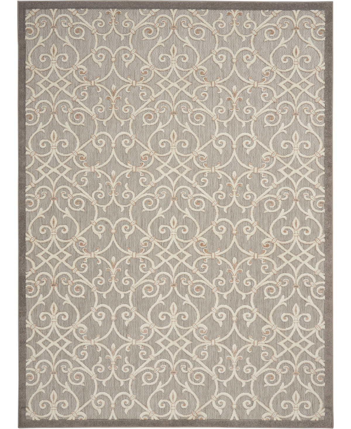 Nourison Aloha Alh21 7'10" X 10'6" Outdoor Area Rug In Beige