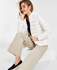 Women's Packable Hooded Down Puffer Coat, Created for Macy's
