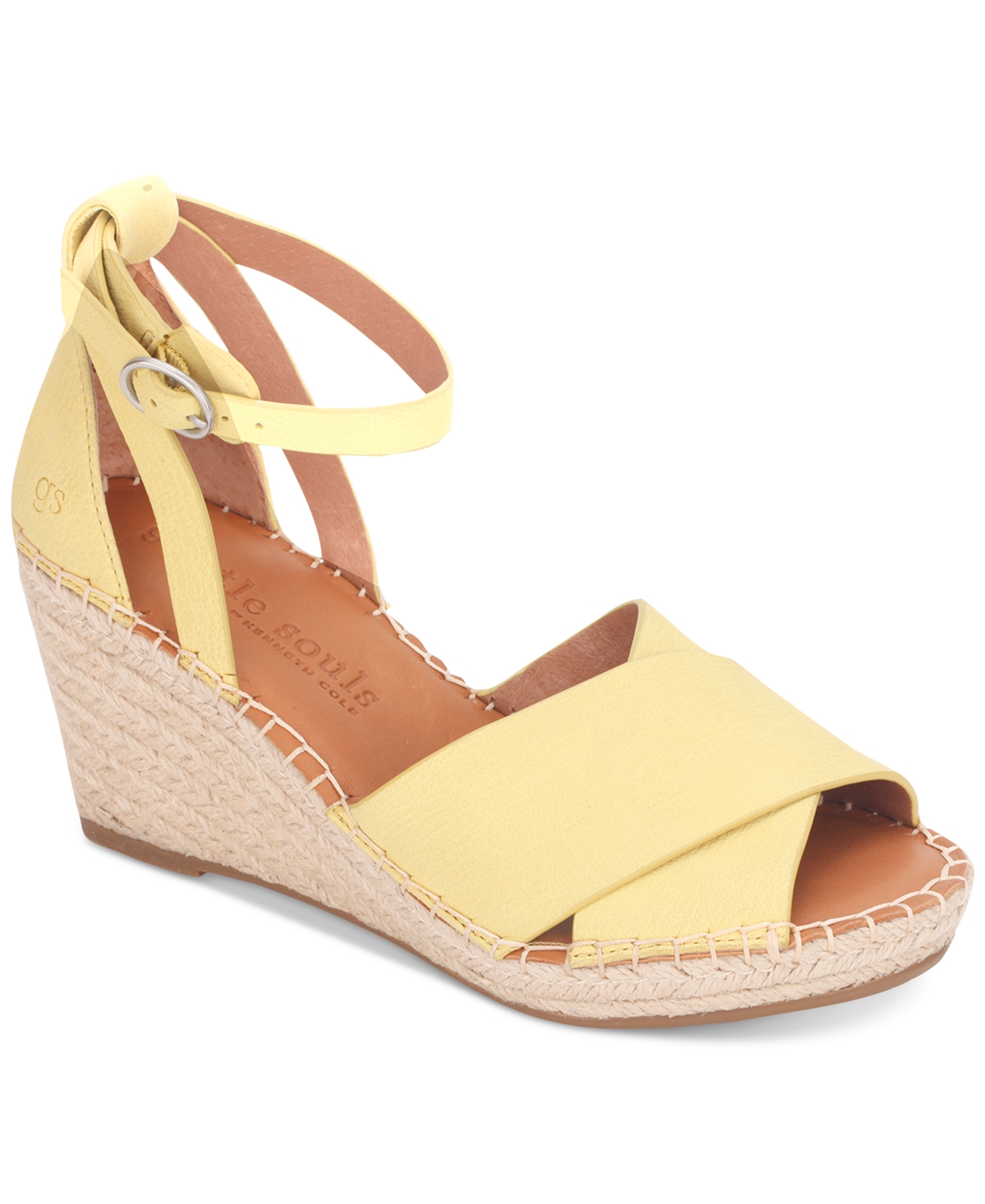 Gentle Souls Women's Charli Ankle-Strap Espadrille Wedge Sandals Women's Shoes