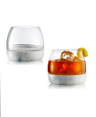Marble Whisky Glasses, Set of 2, 11 Oz - Macy's