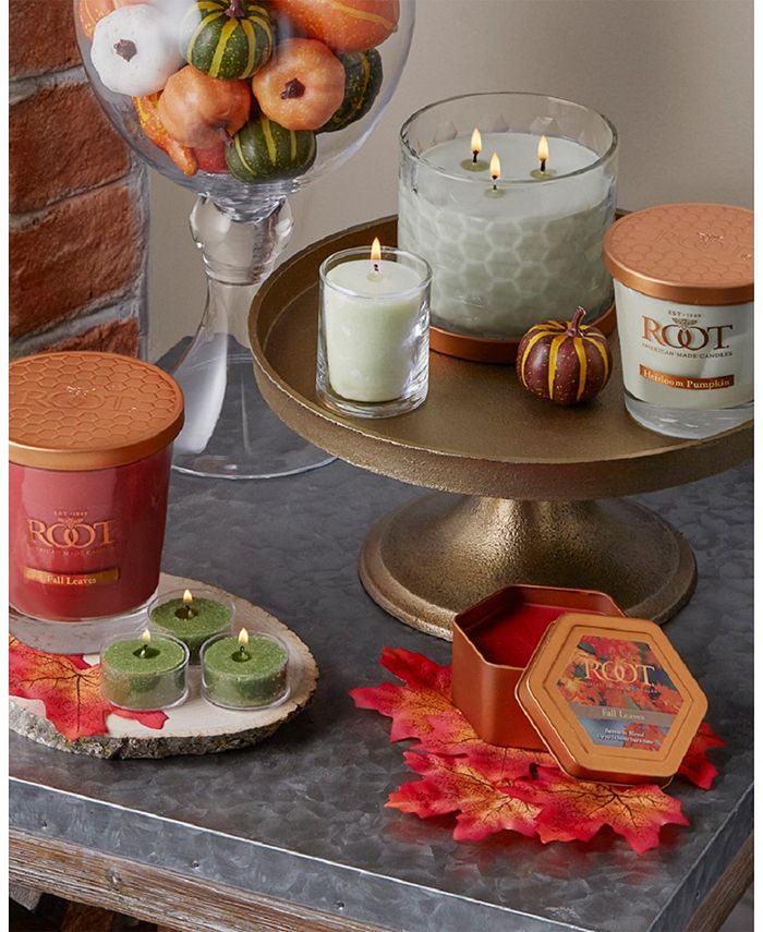 ROOT CANDLES Votive Heirloom Pumpkin 20 Hour Candles Set, 18 Piece Macy's