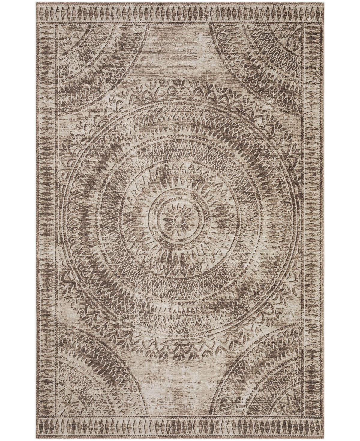 D Style Buttes BTS7 5' x 7'6in Area Rug - Taupe