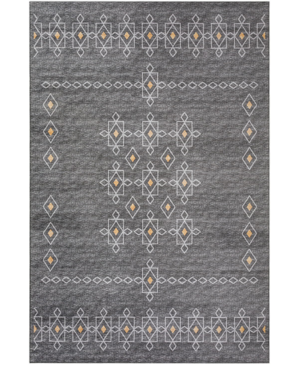 D Style Buttes BTS3 5' x 7'6in Area Rug - Charcoal