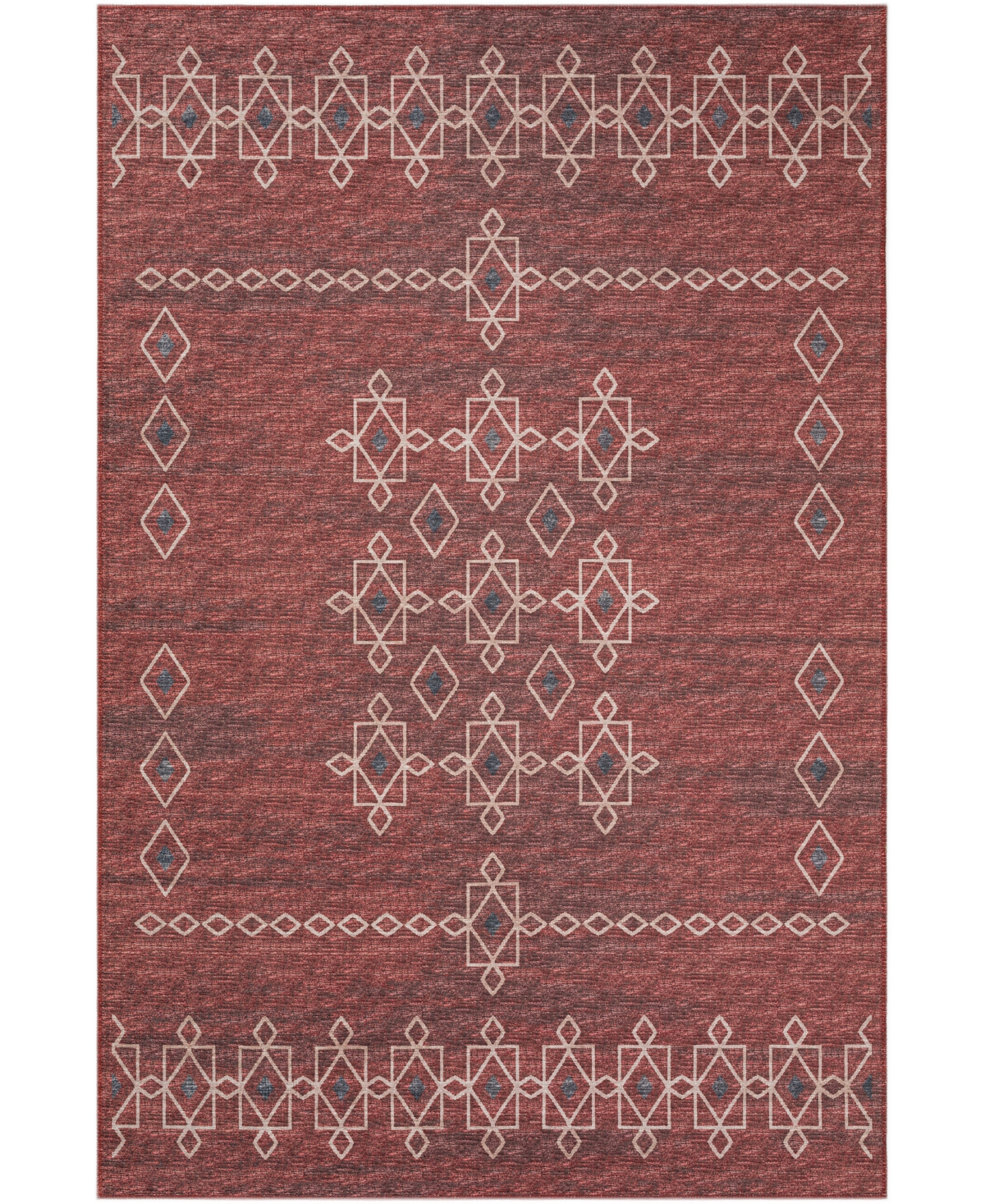 D Style Buttes BTS3 5' x 7'6in Area Rug - Paprika