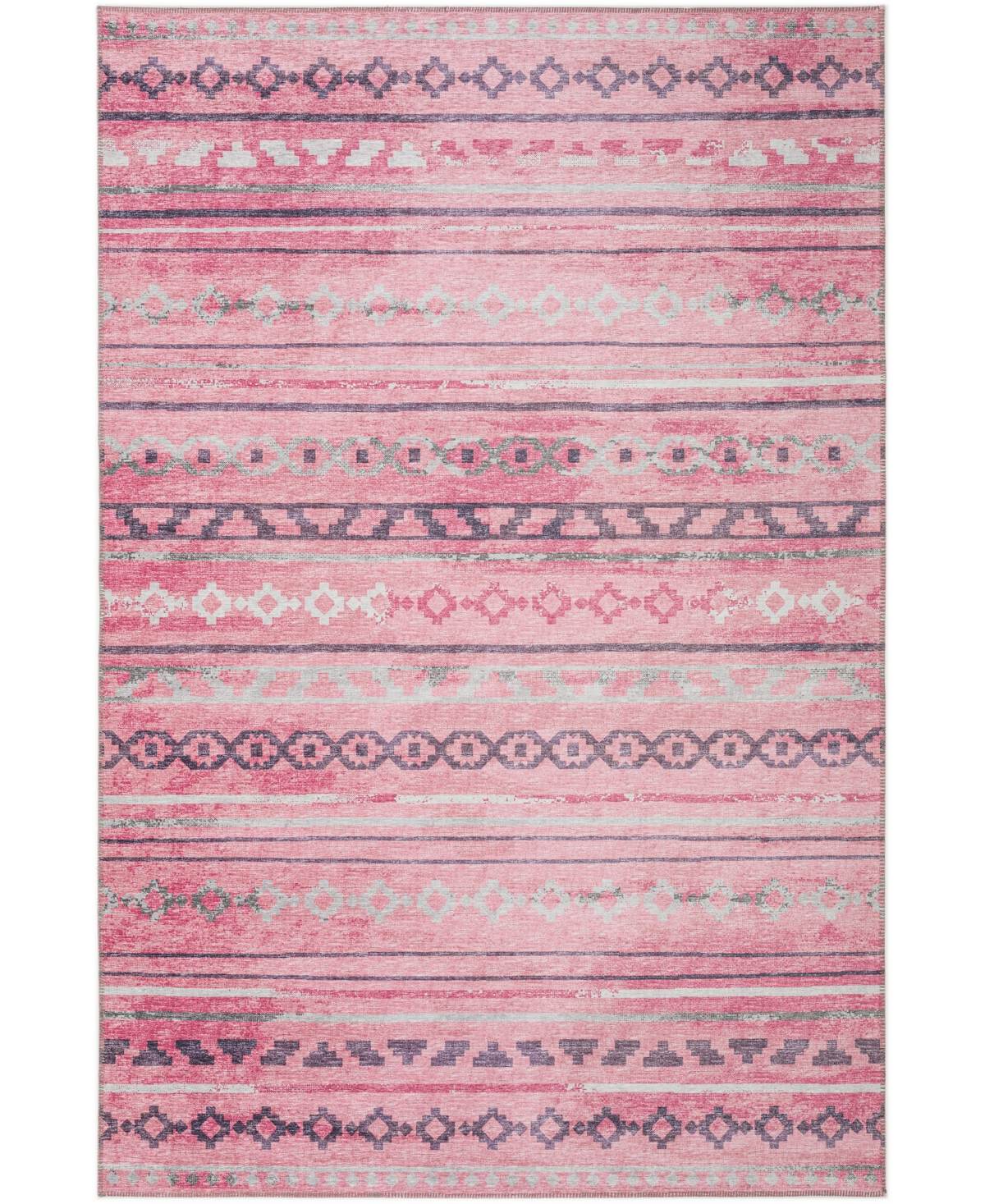 D Style Buttes BTS10 8' x 10' Area Rug - Rose