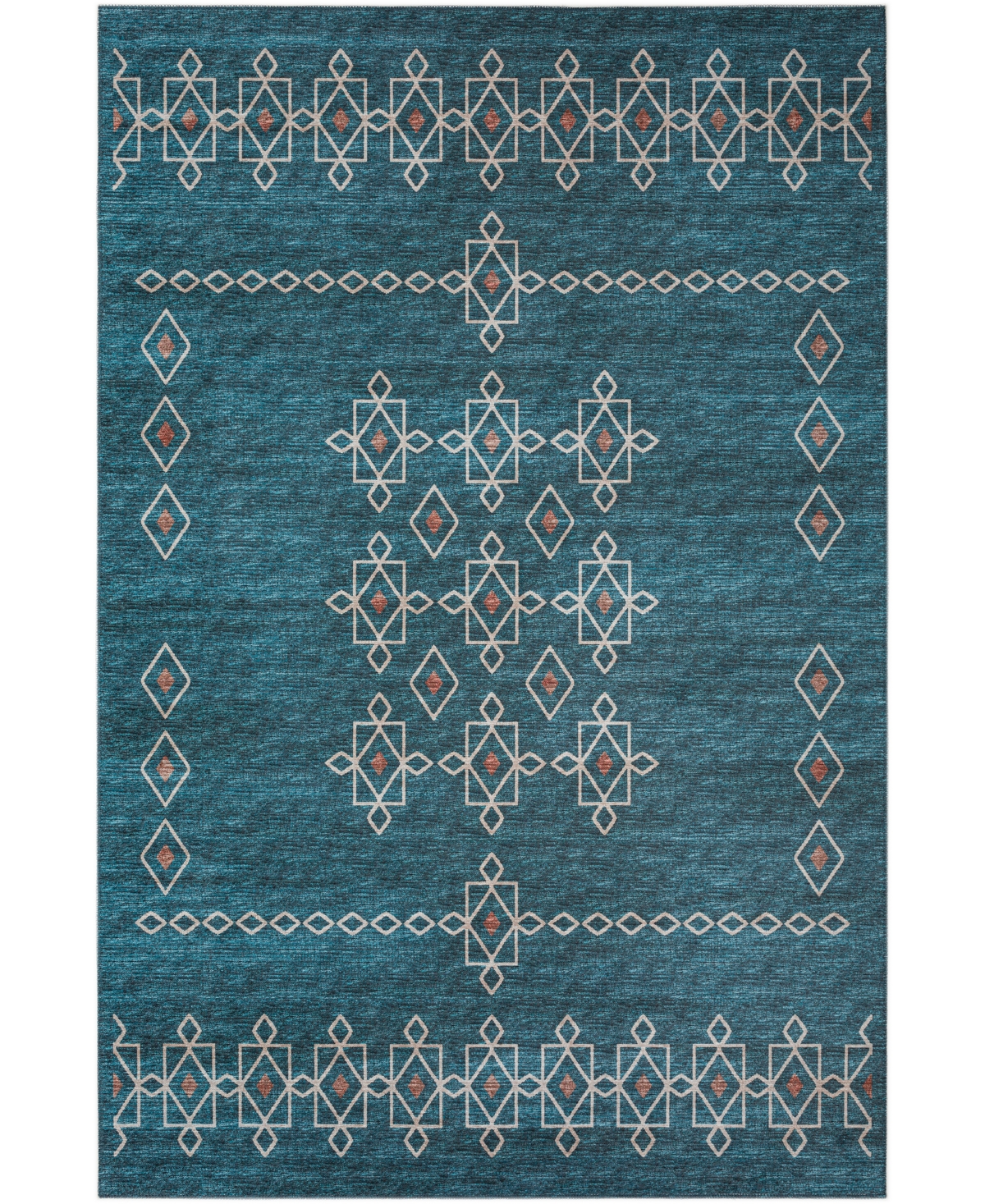 D Style Buttes BTS3 5' x 7'6in Area Rug - Aquamarine