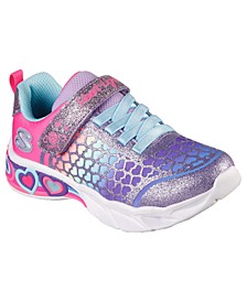 Little Girls Heart Lights- Sweetheart Lights - Lovely Colors Light-Up Stay-Put Closure Casual Sneakers from Finish Line