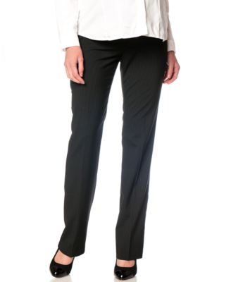 Motherhood Maternity - Straight-Leg Pinstripe Maternity Dress Pants