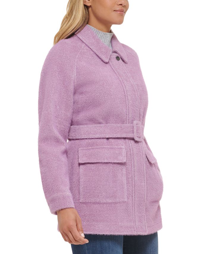 Calvin Klein Women's Belted Shirt Jacket, Created for Macy's & Reviews