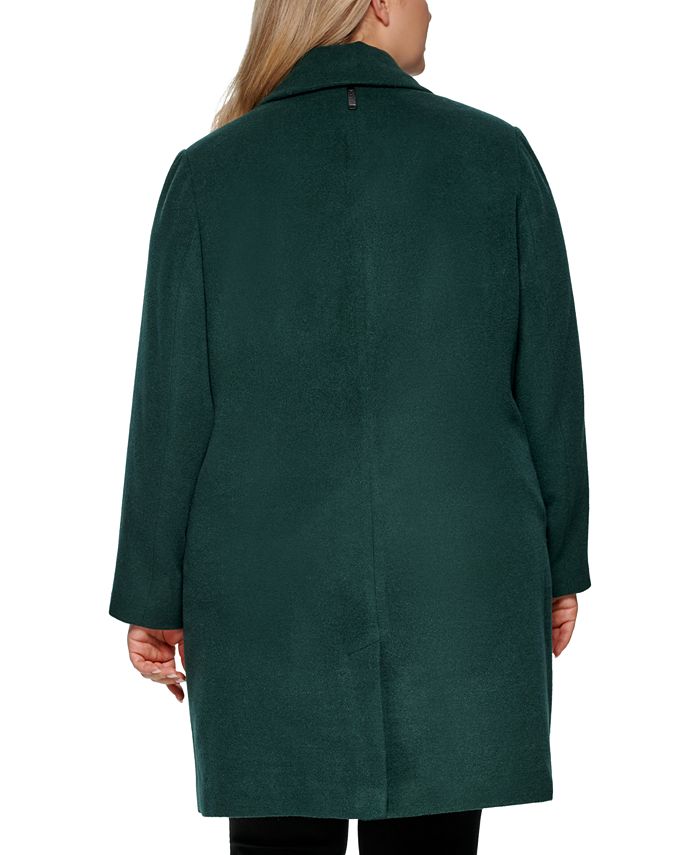 DKNY Women's Plus Size Walker Coat, Created for Macy's Macy's