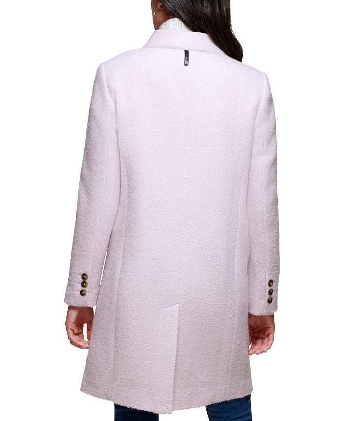 DKNY Women's SingleBreasted Boucle Walker Coat, Created for Macy's