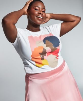 Bar III - Plus Size Graphic-Print T-Shirt