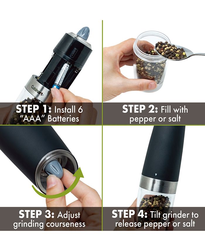 Cuisinart Gravity Salt & Pepper Mill Set Macy's