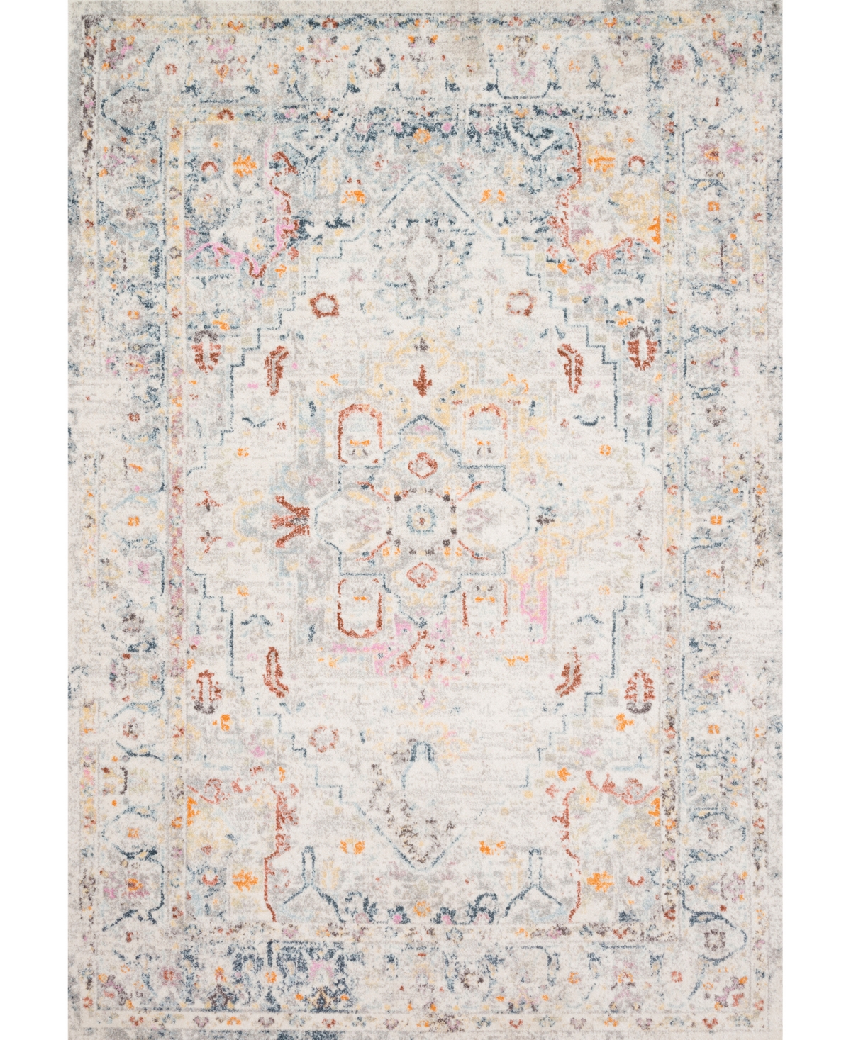 Loloi Clara Cra-04 7'10in x 10'6in Area Rug - Silver Tone