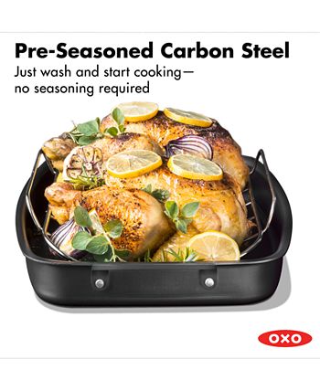 OXO Obsidian Carbon Steel 8 Frypan with Silicone Sleeve
