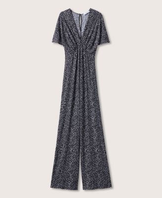 MANGO Women's Floral Print Jumpsuit