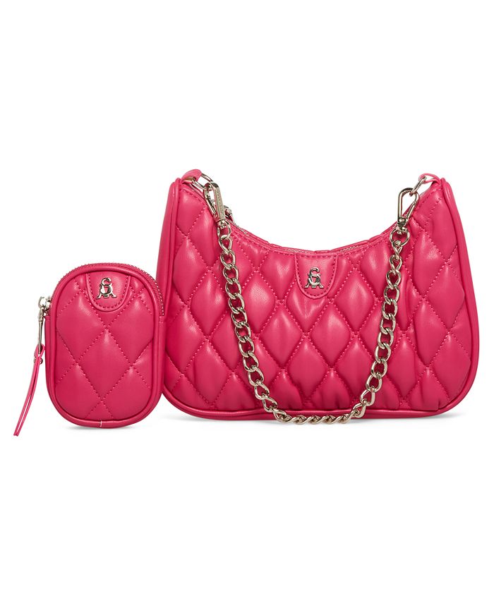 Steve Madden BVital crossbody bag with chain strap in red