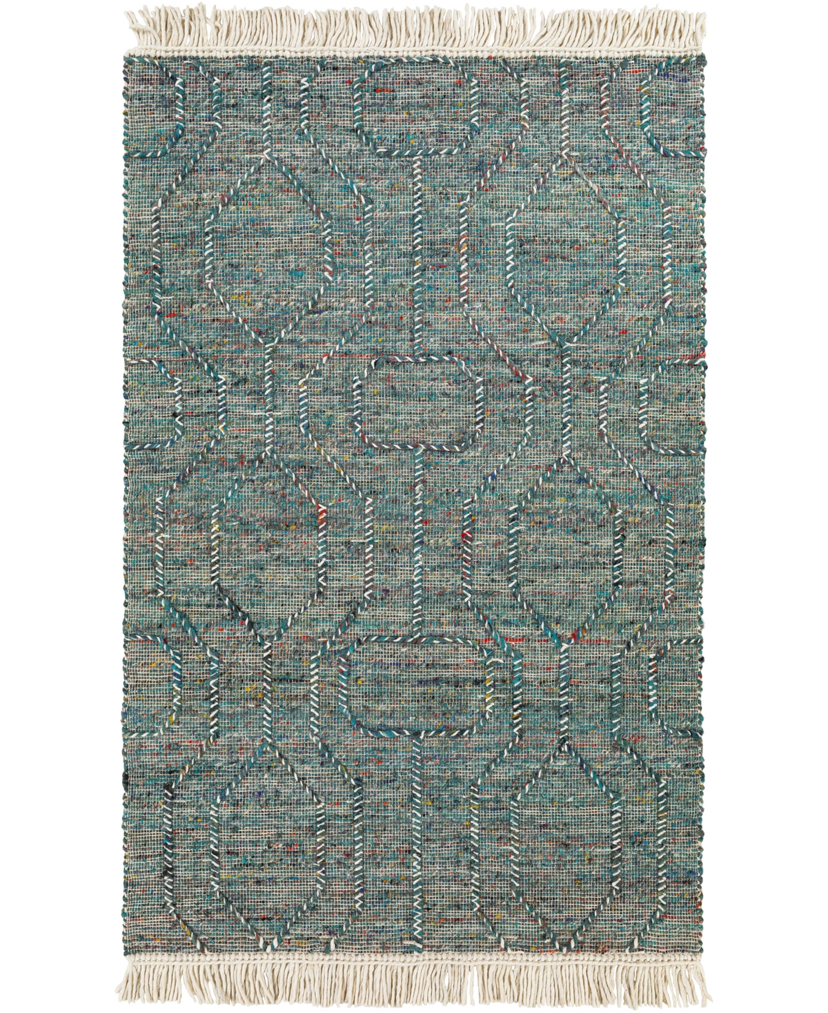 Surya Lucia Lci-2306 9in x 12' Area Rug - Teal, Red