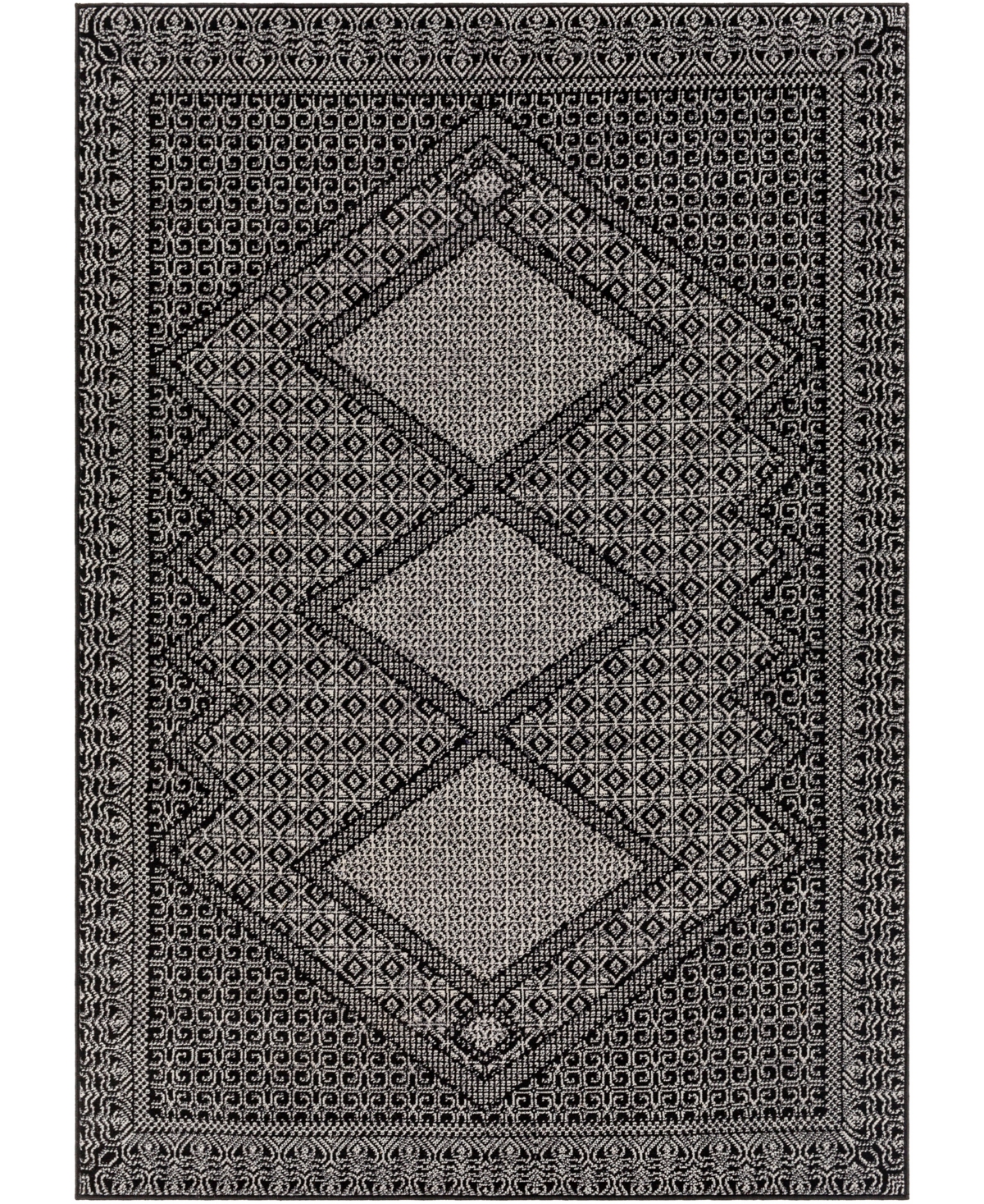 Abbie & Allie Rugs Arno Arn-2346 9'2in x 12' Area Rug - Black