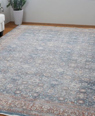 Shop Simply Woven Gilford R39gt Area Rug In Blue,rust