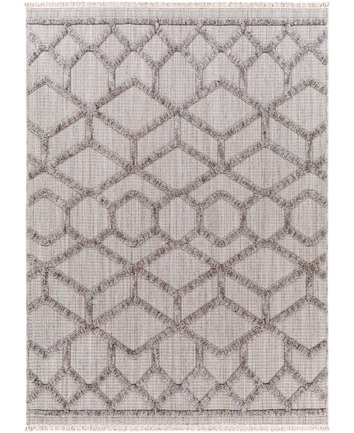 Surya Zaragoza Zrz-2304 5'3in x 7' Area Rug - Silver-Tone