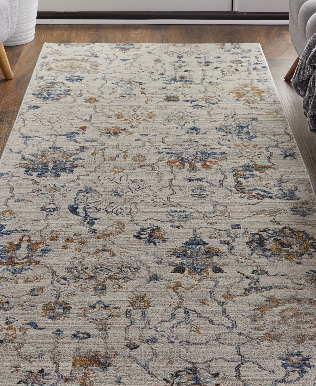 Feizy Kaia R39GP 12' Runner Area Rug